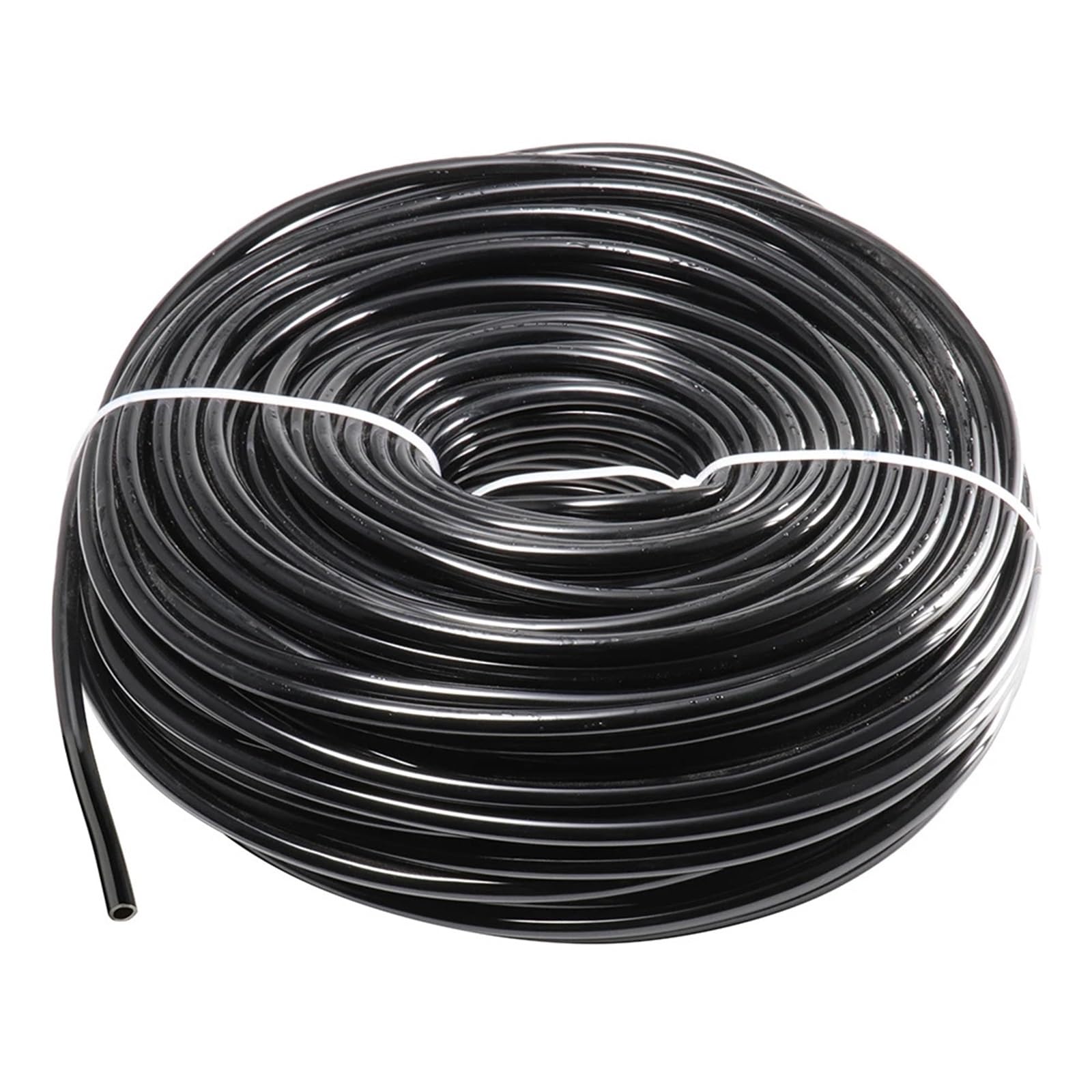 PVC Pipe Garden Watering 4/7mm Hose PVC Micro Irrigation Pipe 1/4'' Tubing Drip System Sprinkler Tube for Greenhouse Bonsai(Black 20M)