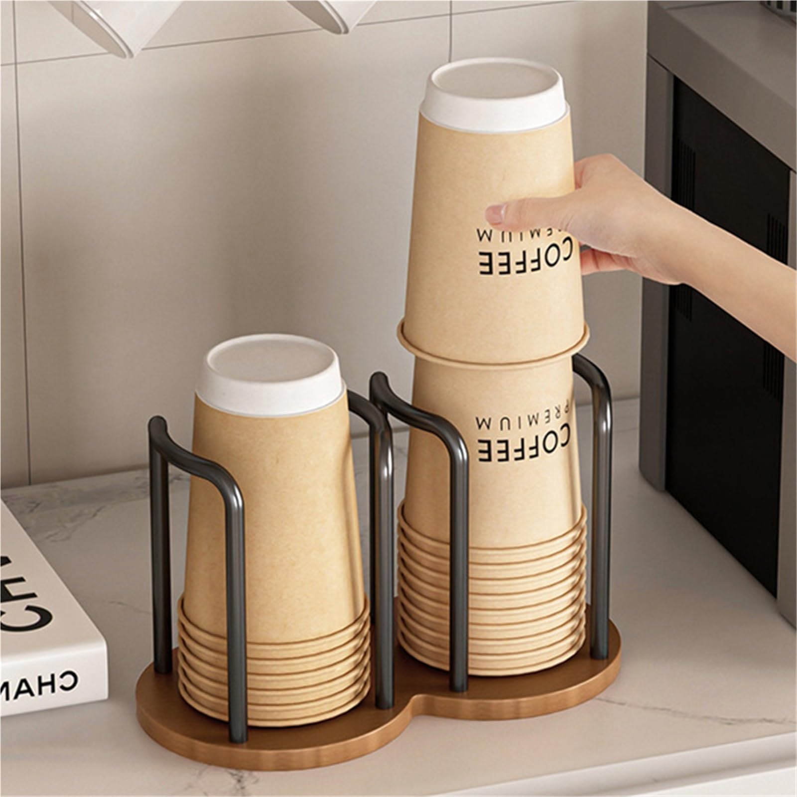 Portavasos De Madera Para Vaso De Papel