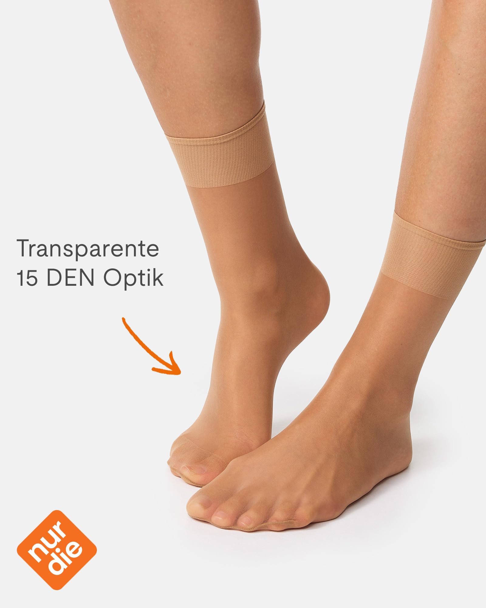 Nur Die Kobiety Skarpety, Brązowy (Amber 230), 5 sztuk