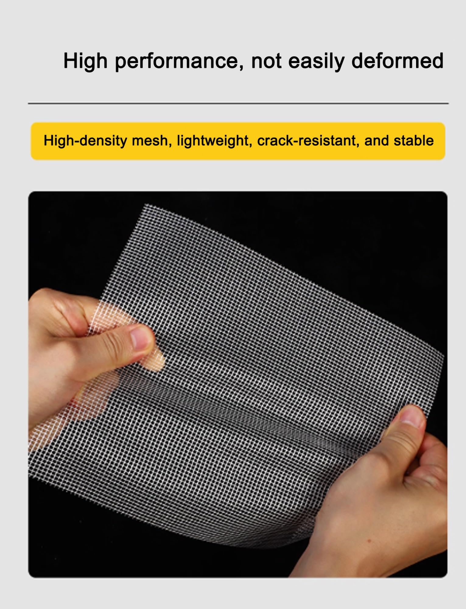 Generico Rete in fibra di vetro, rete in stucco, toppa for crepe e giunture for l'isolamento e la prevenzione delle crepe su pareti interne ed esterne(Type 2,4in/82in)