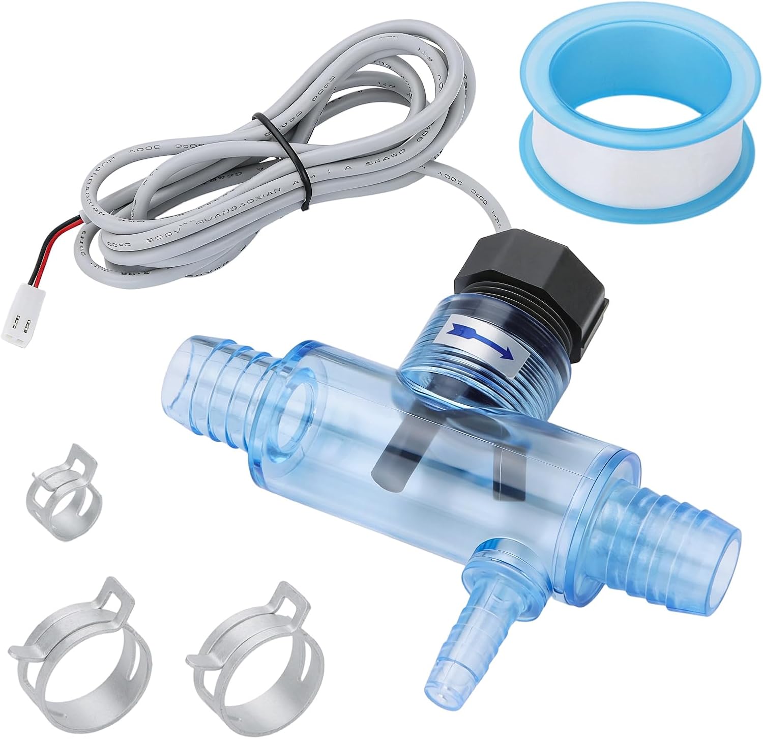 WENGART 2560-040 Tub Flow Switch Replacement for Sundance Spas & Sweetwater Hot Tubs, Fixes FL1 & FL2 Error Codes, Replaces Part# Q-12DS-C2, Transparent Tee for Easy Inspection