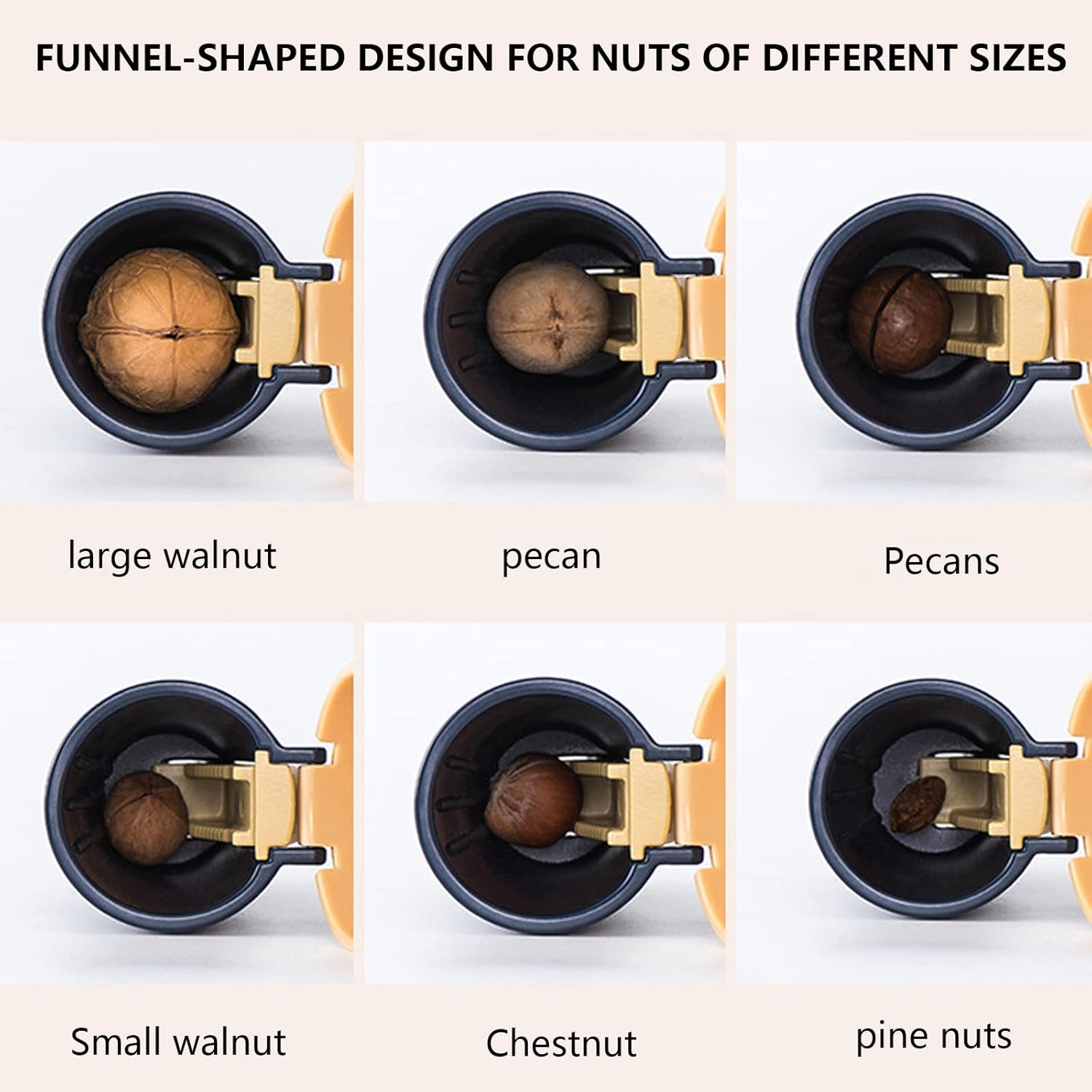 Nut Crackers,Walnut Cracker with Splash-Proof and Labor-Saving for All Nuts Kitchen Tool(1PACK) : Grocery & Gourmet Food