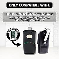 Vista 5 de 2X Mando a distancia para abridor de puerta de garaje lineal multicódigo 3089 308911 MCS308911, mando a distancia para abridor de puerta con 10