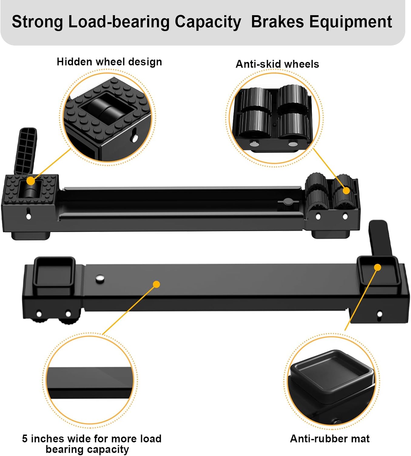 Extendable Appliance Rollers Heavy Duty, Generation Extendable Liftable Appliance Slider Anti Slip Mobile Washing Machine Base-Max 32in, Easily Move Washer & Dryers, Refrigerators, Furniture