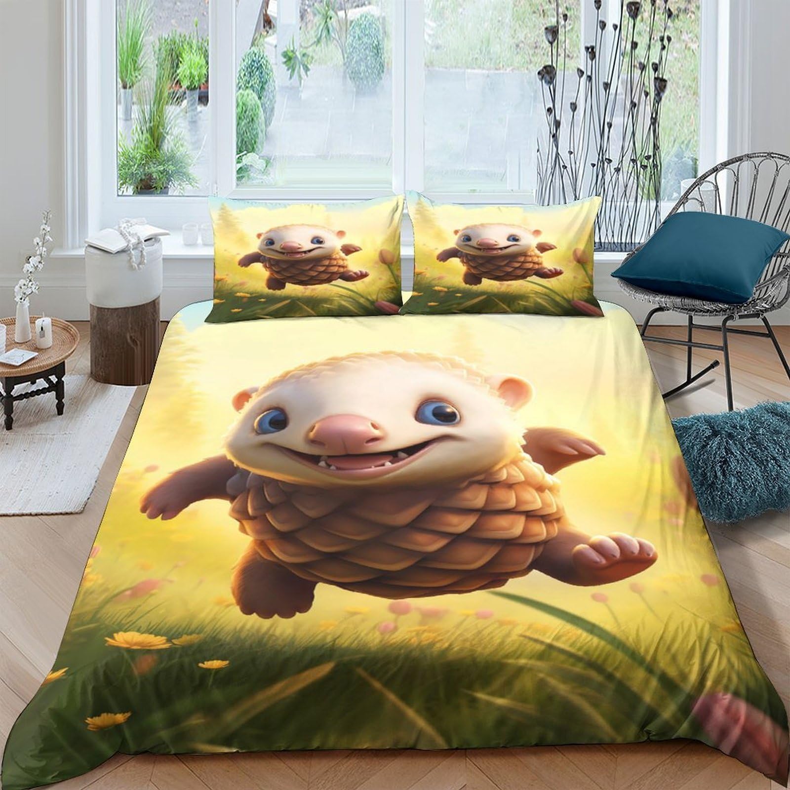 Ctjqhvkz Style-9 3D Printed Cute Cartoon Animal Fitted Sheet Microfiber Soft Non-Slip Mattress Cover For Bedroom Guestroom Decor, Easy Care Single（135X200cm）