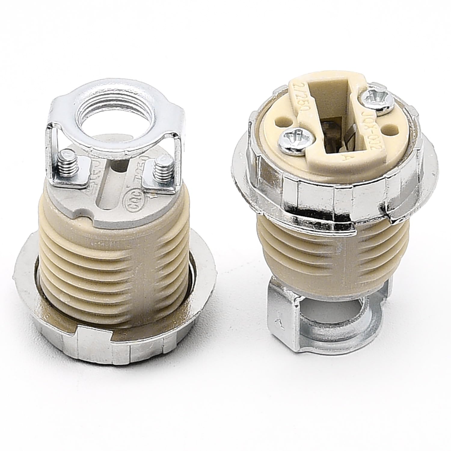 Surf turtle G9 Ceramic Lamp Holder 2 Pack Halogen Light Bulb Base Socket for LED CFL Halogen Lamps