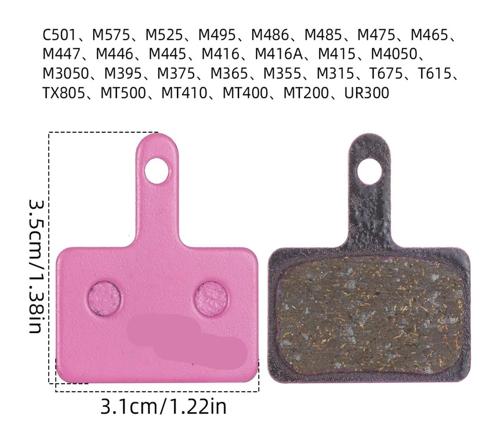 Generico Pastillas de Freno cerámica M-01B 25 par/Caja Resistentes al Desgaste for Bicicletas Carretera