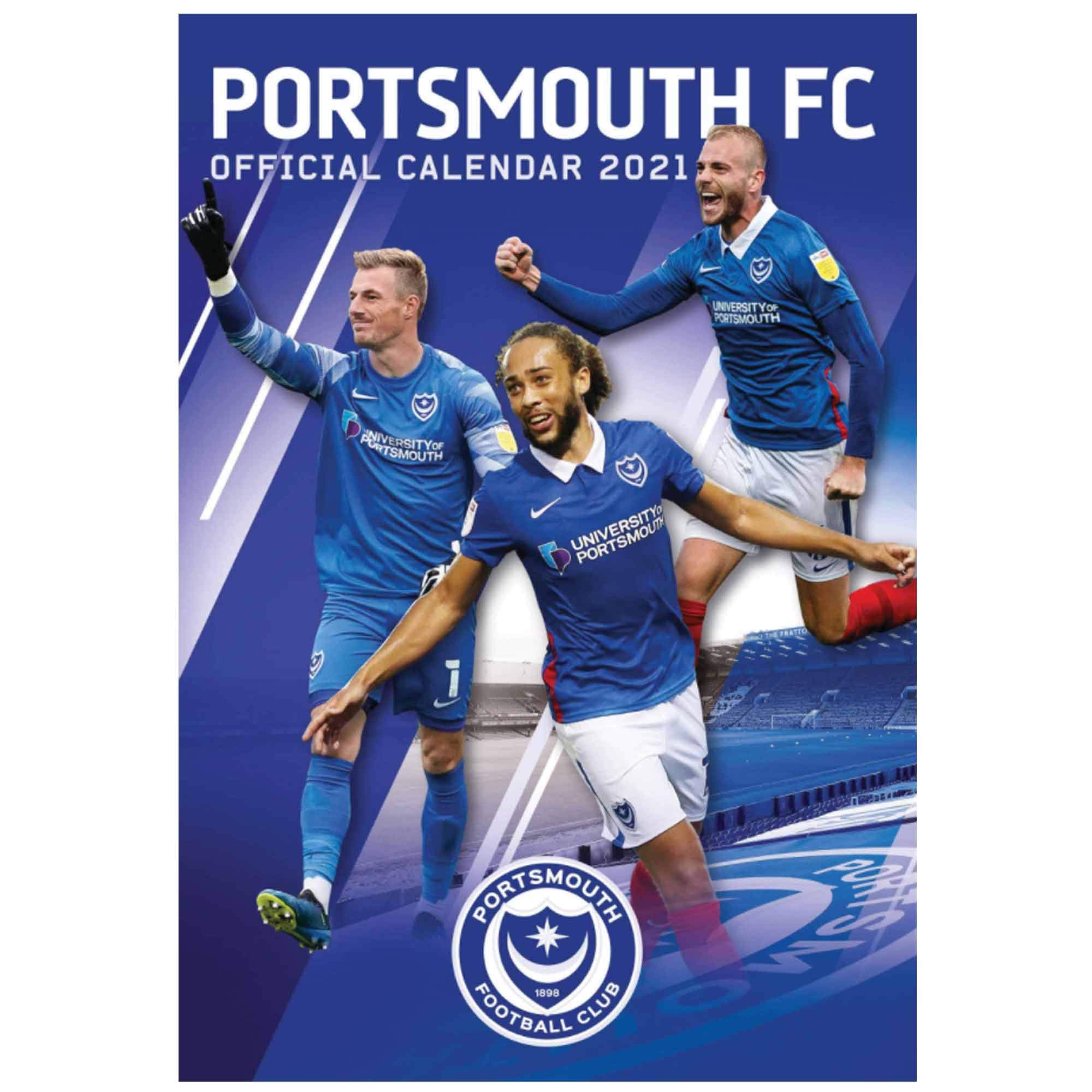 Official Portsmouth FC 2021 Soccer Calendar (A3) (420mm x 297mm)
