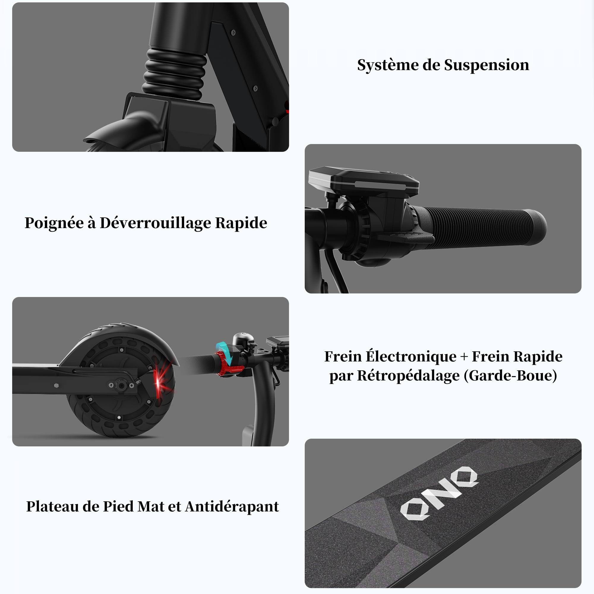 Trottinette Électrique pour Grandes Enfants & Adolescents | Moteur 250W | Vitesse Max 15.5 mph (25 km/h) | Frein à Pied Arrière | Pliable | Charge Max 220 lbs (100 kg)