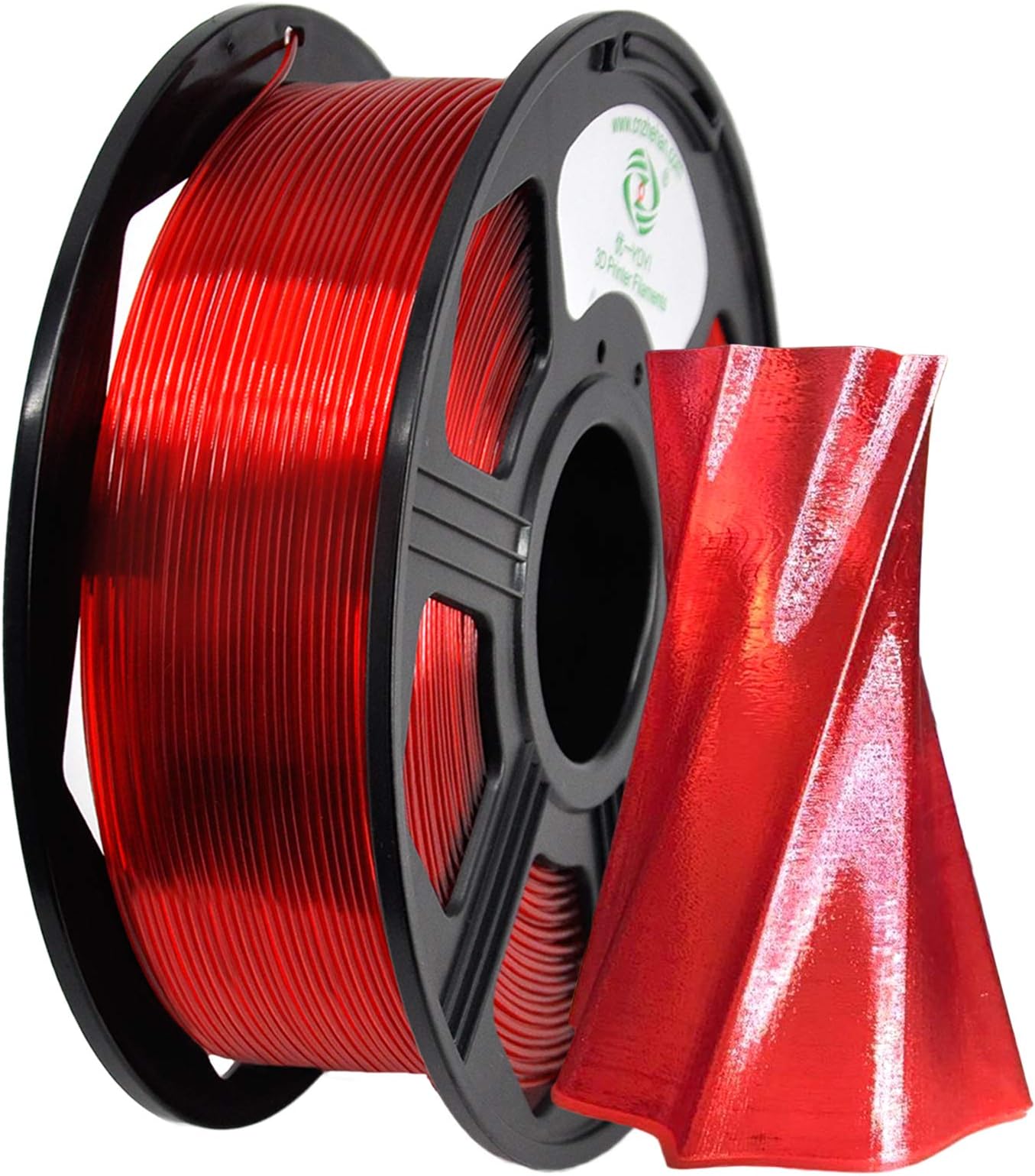 YOYI YOYI PETG 3D Printer Filament, PETG Filament 1.75mm Dimensional Accuracy +/- 0.03mm, 1kg Spool (2.2lbs), PETG Red