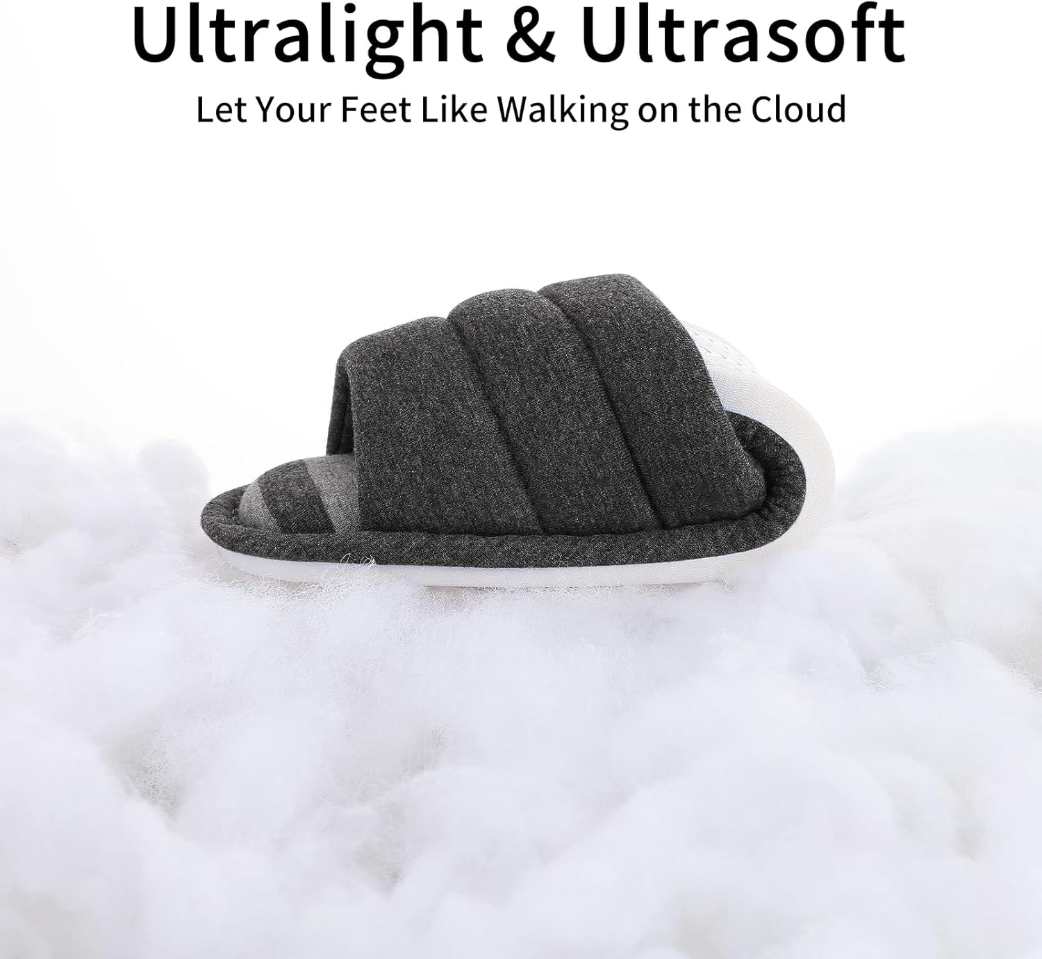 shevalues Open Toe House Slippers for Women Men Soft Cotton Indoor Shoes Memory Foam Slip On bedroom Slippers - Image 6