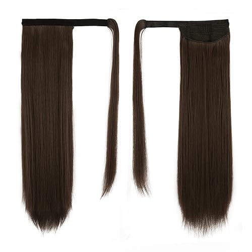 Miniatura 188 de BARSDAR Short Straight Ponytail Extension - 14 Inch Drawstring Black Ponytail Hair Extensions for Women - Synthetic Fake Pony Tails Hairpieces Clip