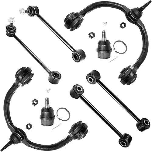 Miniatura 222 de Detroit Axle - Kit de suspensión frontal de 8 piezas para Chevy Aveo Aveo5 Pontiac G3 Wave Wave5 Suzuki Swift+ 2 brazos de control inferiores con