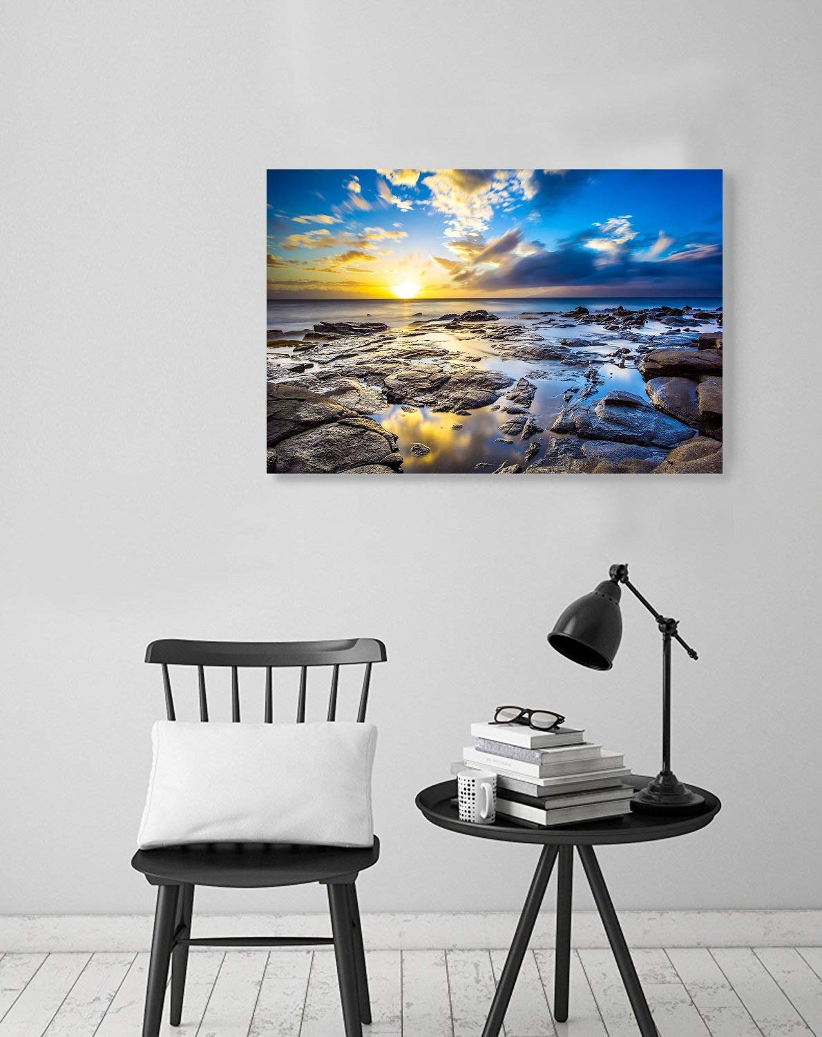 Amazon.co.jp: Potooart 海の写真 海の景色 ポスター キャンバス絵画