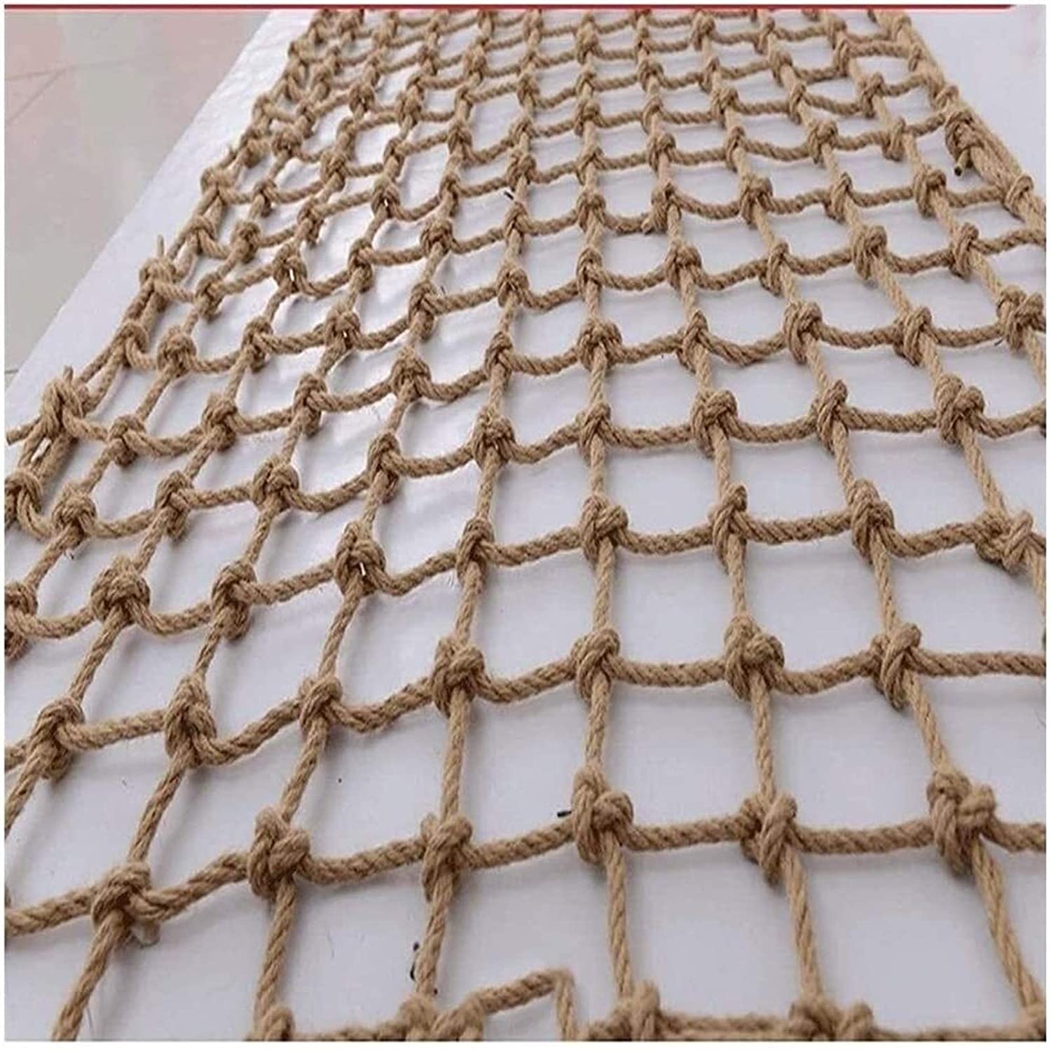 GJMSSMY Jute Playground Safety Net for Kids Outdoor Climbing Net Stair Safety Net Balcony Guard Fall Protection Truck Safety Net Decorative Ceiling Net