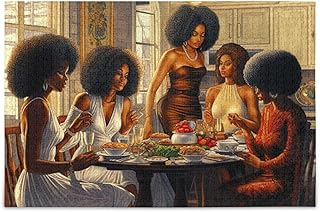 Puzzles for Adults 500 Piece African American Black Women Dinner Jigsaw Puzzles for Kids Toy Game Gift 202b2289