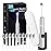 Seapeoa Electric Toothbrush Set, Equipped with 10 Brush Heads and Travel case, IPX8 Waterproof, 2-Minute Timer, 42000 high-Frequency Vibrations, 5 Modes, The First Choice for Gift Giving