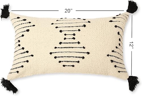 Vista 175 de REDEARTH Fundas de cojín decorativas con textura bohemia – Juego de fundas decorativas de granja tejidas lumbares para sofá, cama, silla, comedor