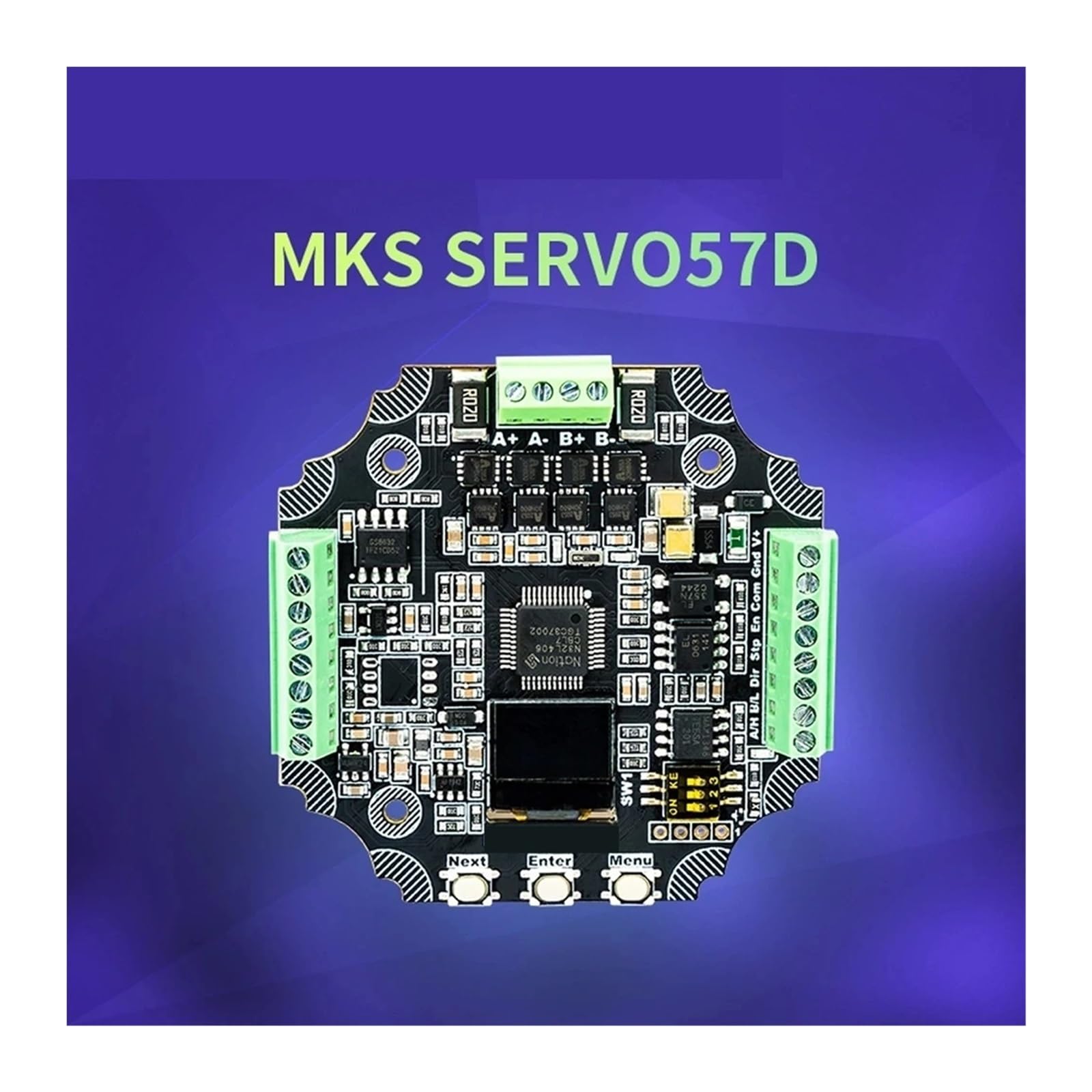 Sterownik serwomechanizmu MKS SERVO57D PCBA Nema 23 sterownik krokowy z zamkniętą pętlą RS485 CAN drukarka 3d CNC Router Robot Arm części (SERVO57D CAN PCBA)