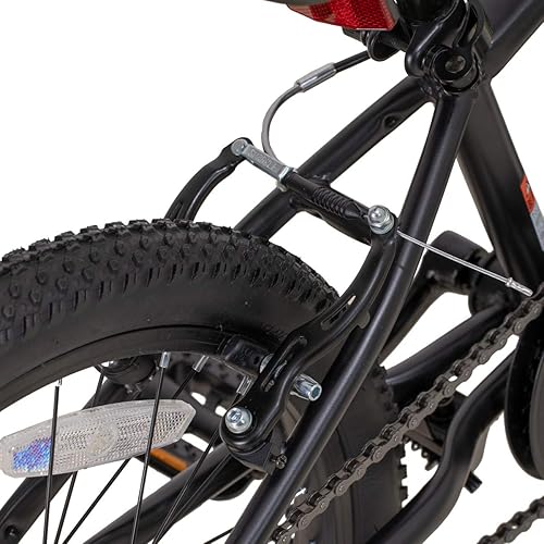 Miniatura 7 de HILAND - Bicicletas de montaña para niños de 20 pulgadas para niños y niñas de 5 años en adelante, bicicletas de una sola velocidad con frenos de