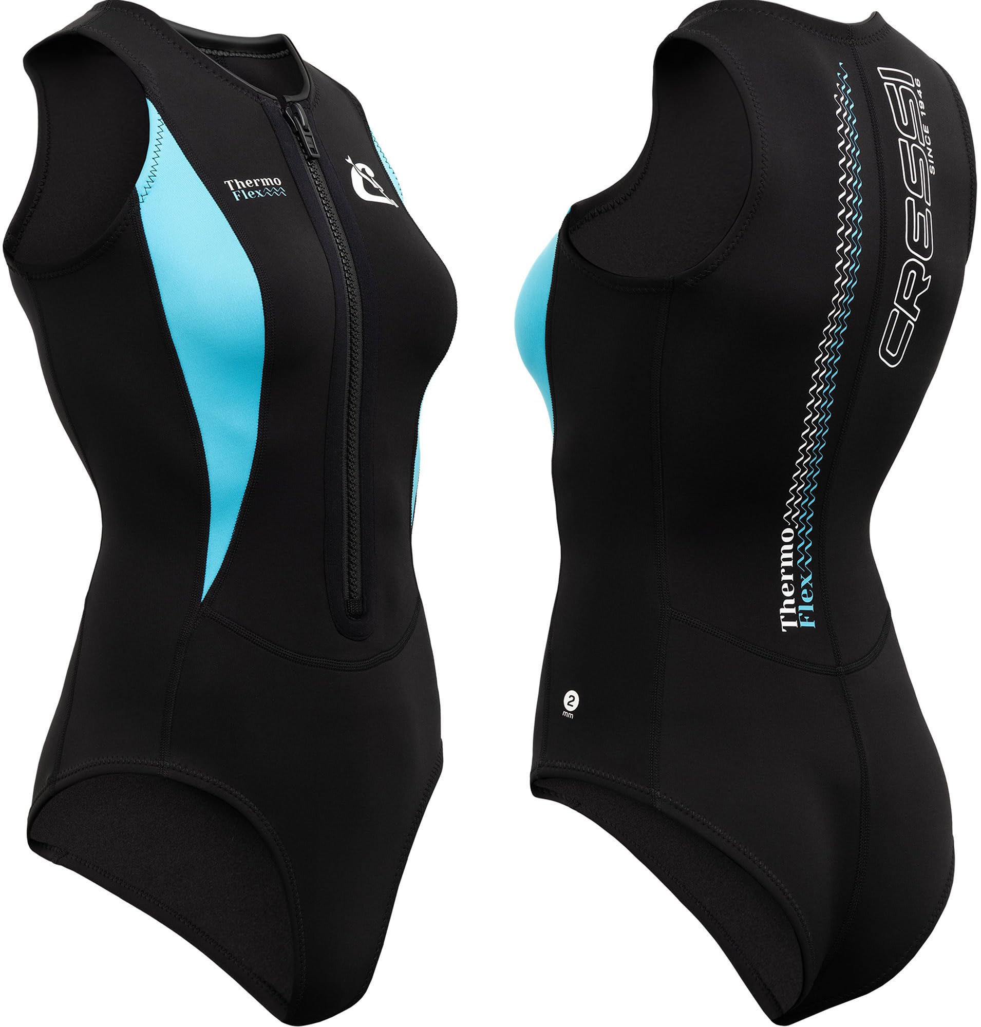 CRESSI Thermo Flex bañador de Mujer de Neopreno Suave de 2 mm de Doble Capa, Adecuado para natación, Snorkel y aquagym