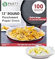 Vista 7 de Party Bargains Hojas redondas de papel pergamino de 14 pulgadas para hornear y cocinar – 200 revestimientos antiadherentes aptos para horno