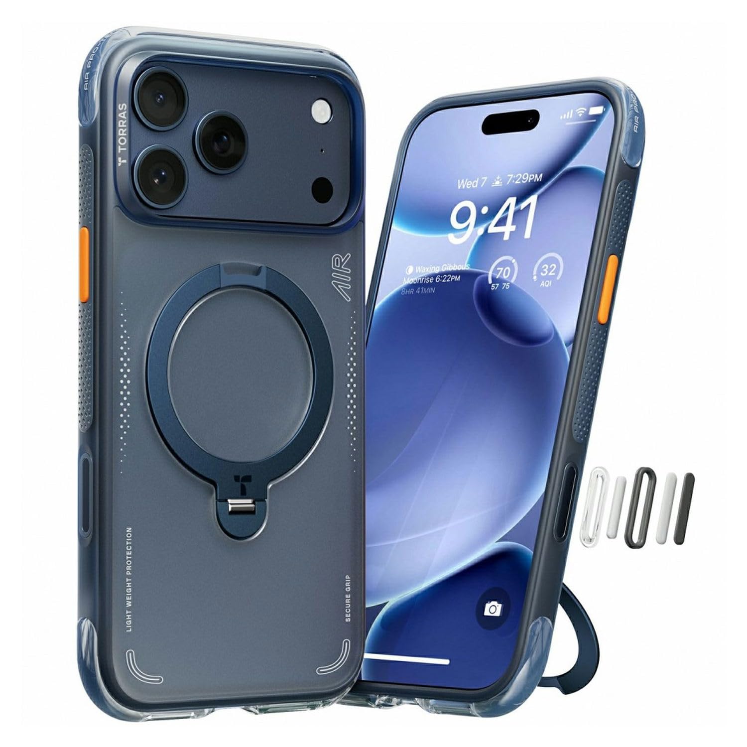 TORRAS Ostand Q3 Air, iPhone 17 Pro Max için, 360 manyetik standlı