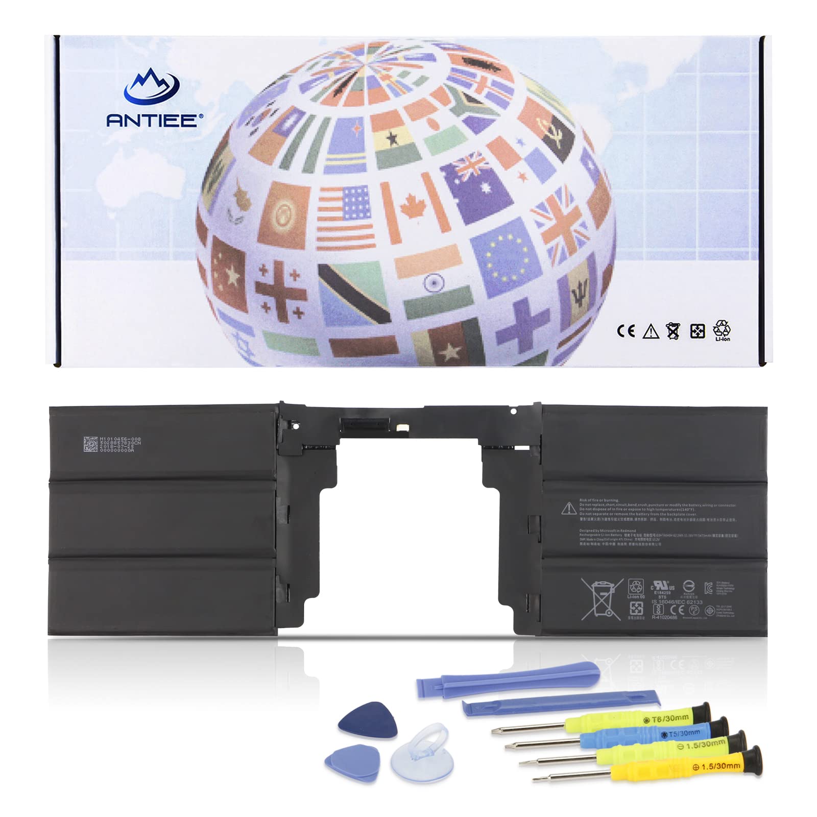 ANTIEE L19M4PH2 L19C4PH2 Laptop Battery for Lenovo Ideapad Yoga 9-14ITL5 82BG Yoga 9i (14inch) 2-in-1 C950 9-14ITL5-82BG001AUK 82BG00DRUE Series SB10Z33894 SB10Z33898 5B10Z33896 5B10Z33895 7.68V 60Wh