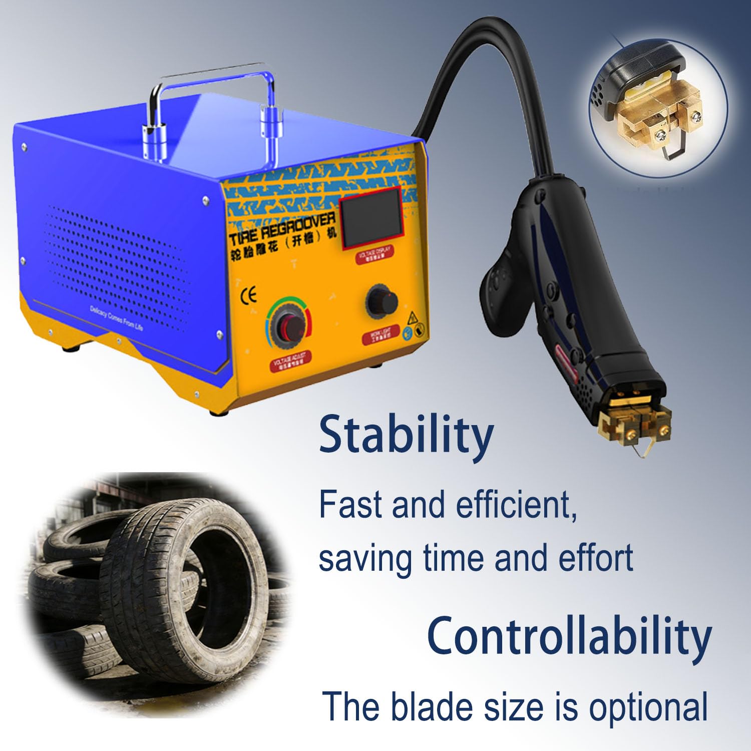Strumento per Scanalare Pneumatici Macchina Scanalatrice Pneumatici Camion Professionale Taglierina Riscolpitrice Pneumatici Approfondire Battistrada Ricostruire Vecchi