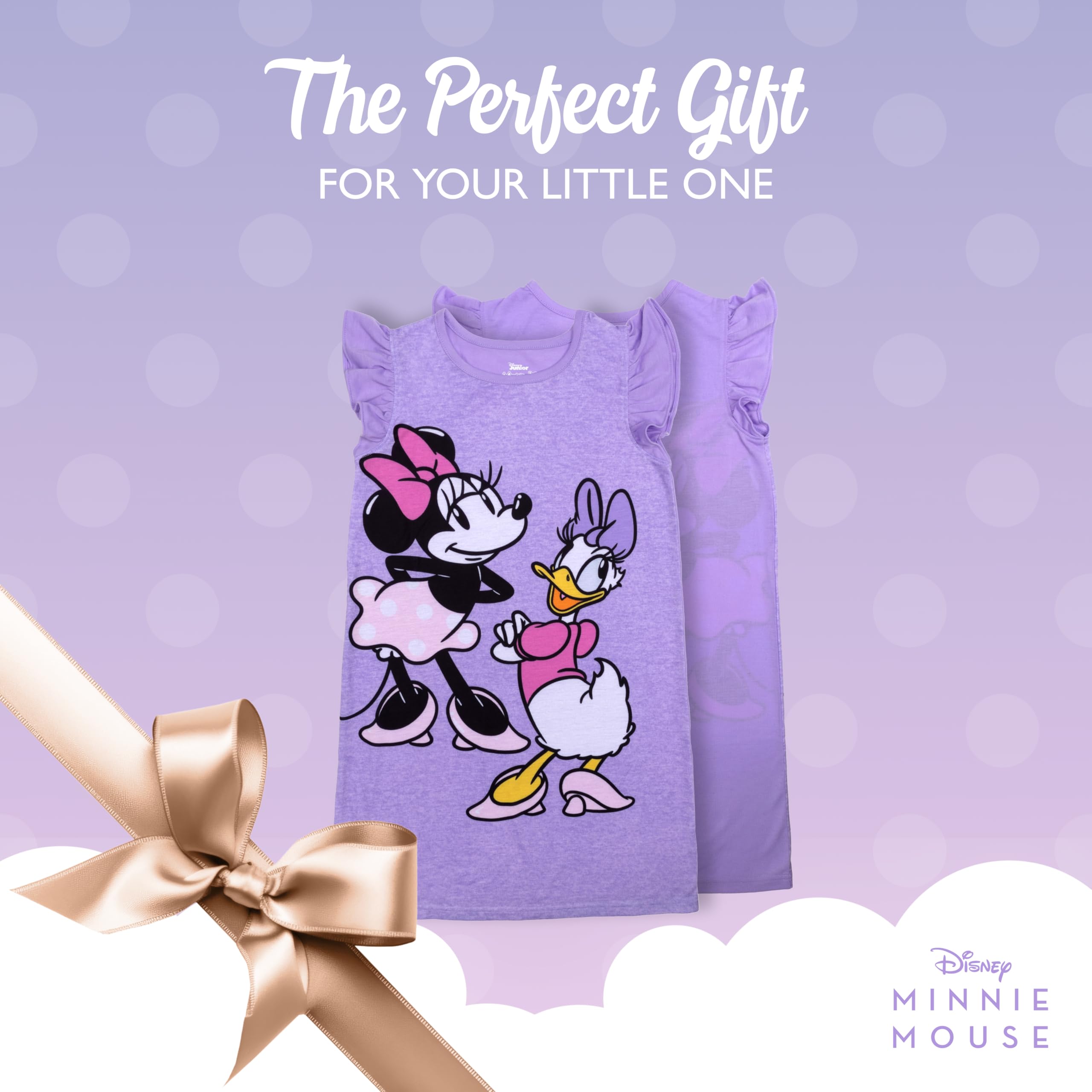 Camisa de dormir Disney para niña, pijama suave y lindo para niños