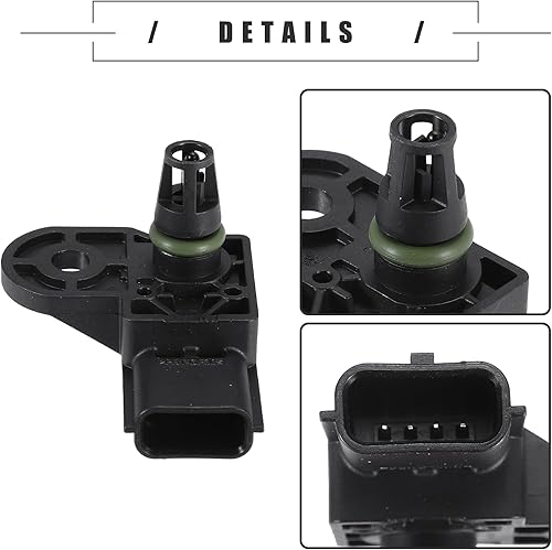 Miniatura 7 de Motoforti Sensor de presión absoluta del colector MAP, para Mazda 3 Sport CX-3 MX-5 Miata L4 2.0L 2016-2019, plástico, No.SH0118211SH01K3239, negro