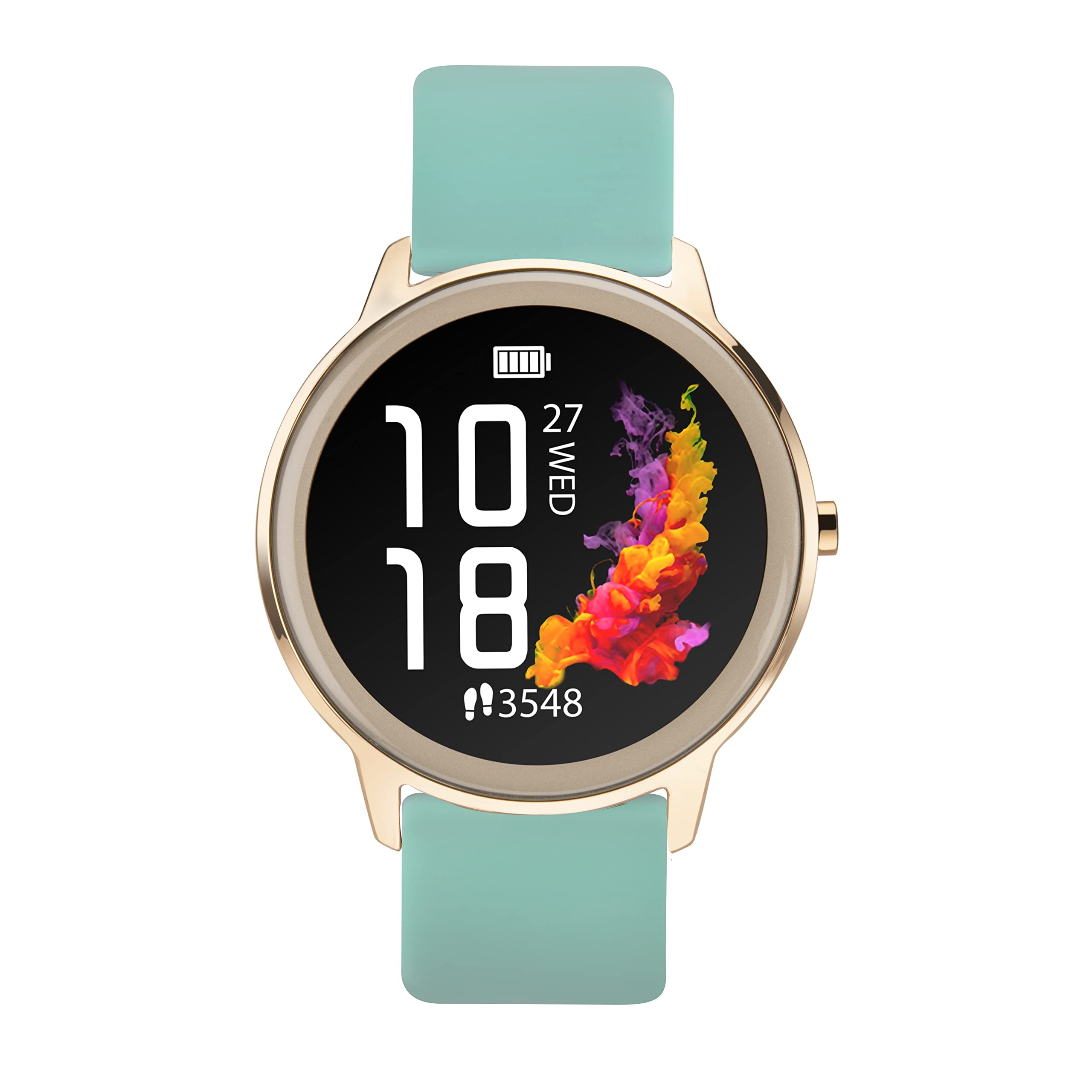 Sekonda Flex Womens Smart Watch with Heart Rate and Sleep Monitor, Daily Activity, Sports, Music, Weather and Message Functions, with Silicone Strap, 42 mm