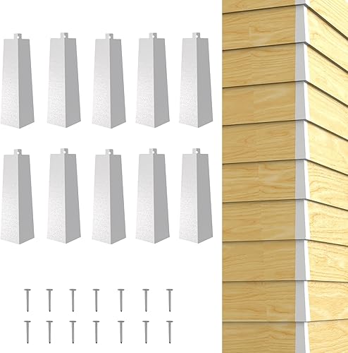 Paquete de 5 esquinas de aluminio para articulación de esquina exterior 8 pulgadas 5 clavos incluidos Programa de estética de esquina