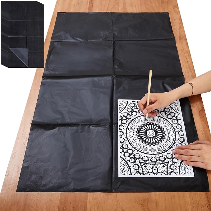 Amazon.com: Dinifee 5 Sheets Large Carbon Paper for Tracing 20.3 x 36 ...