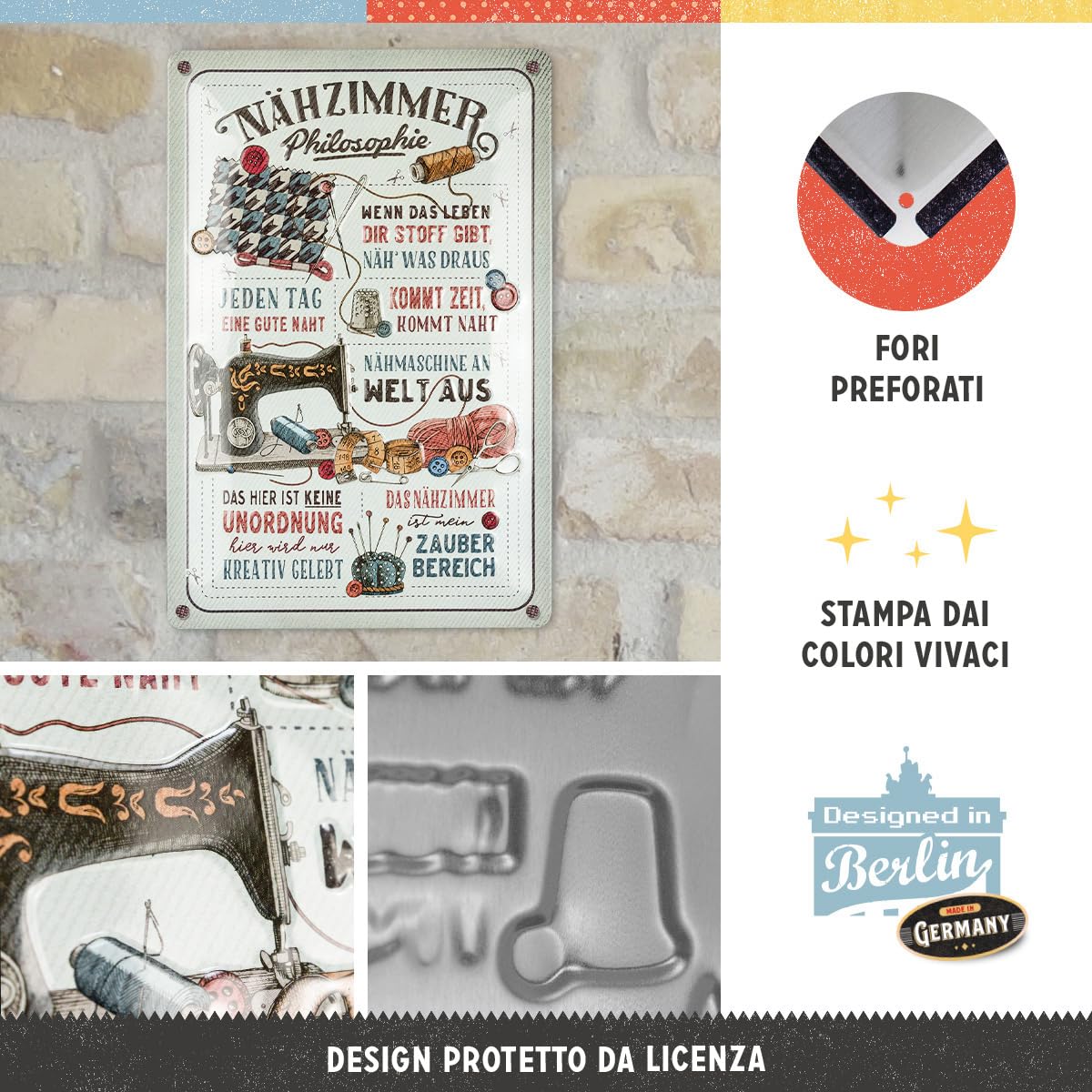 Nostalgic-Art Targa Vintage Cola - Bottle Timeline - Idea Regalo per