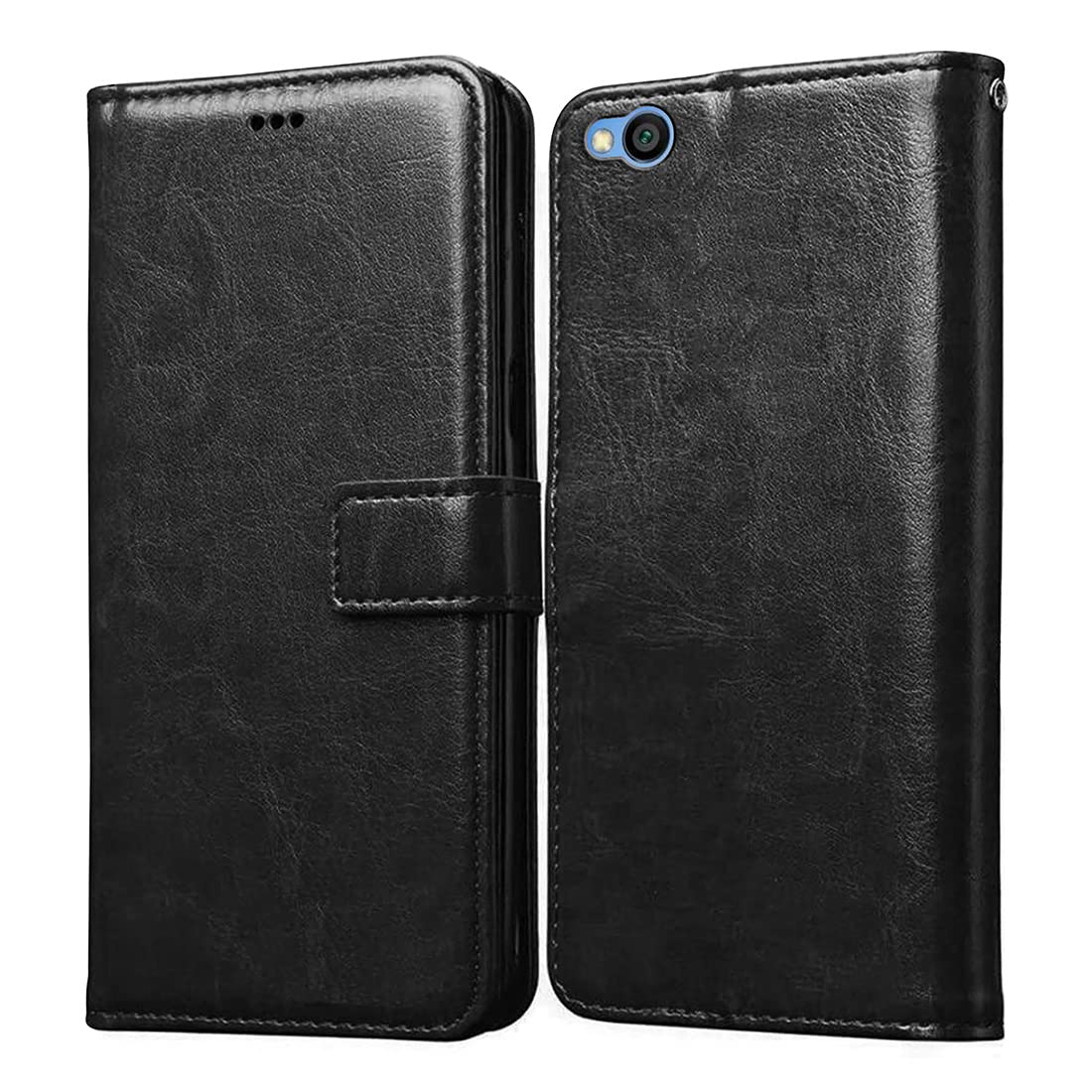 Mi Redmi Go Leather Flip Cover - Wallet & Stand -1