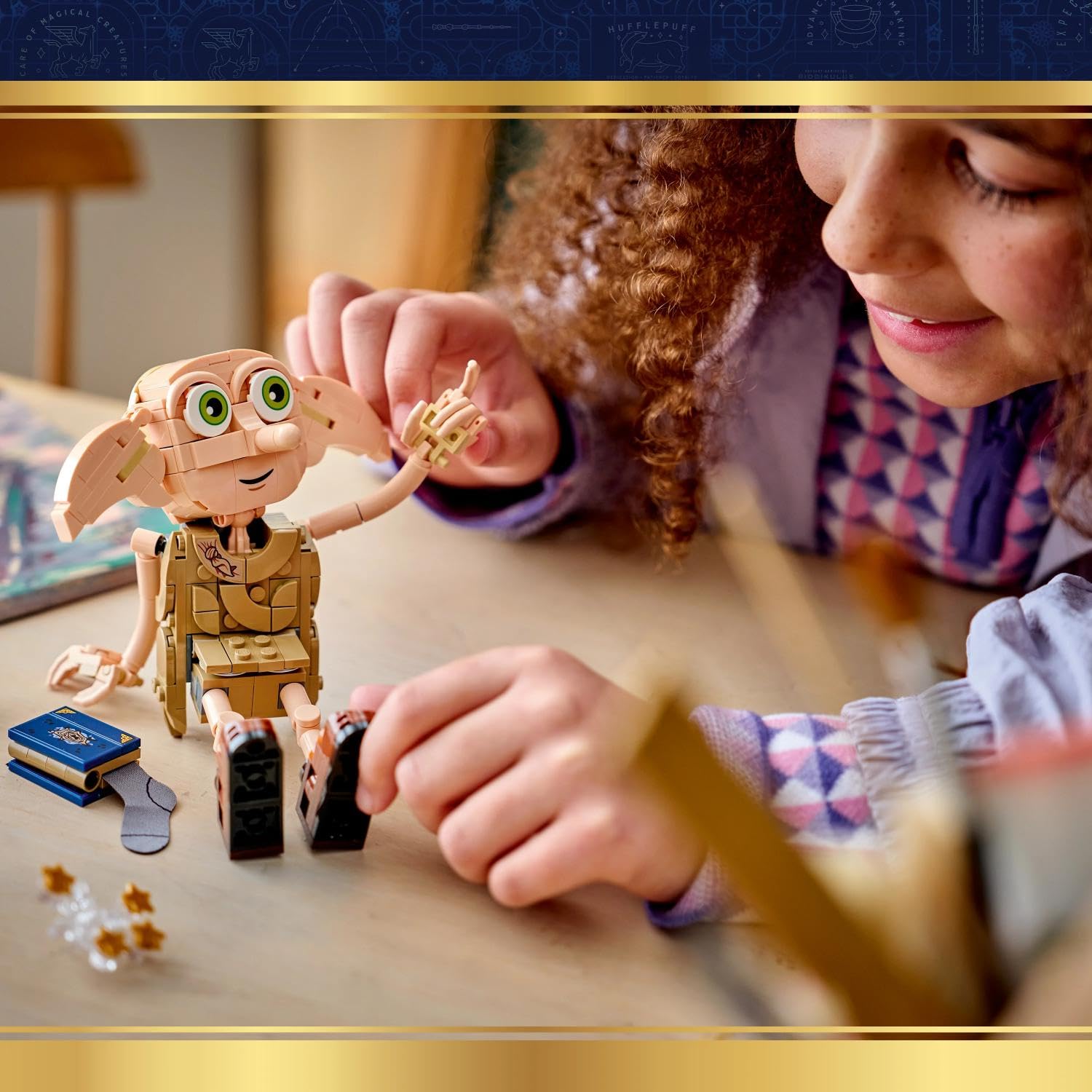 LEGO Harry Potter Dobby l’Elfe Libre - Jouet - Maquette se Transformant en Figurine de Kreattur - Décoration de Chambre d'enfant DIY - Cadeau pour Fille, Garçon ou Fan dès 8 Ans 76469