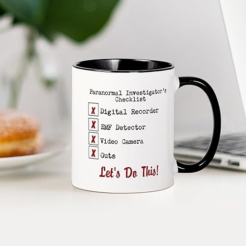 Miniatura 3 de CafePress Paranormal Investigator's Checklist - Taza de café de cerámica, taza de té de 11 onzas