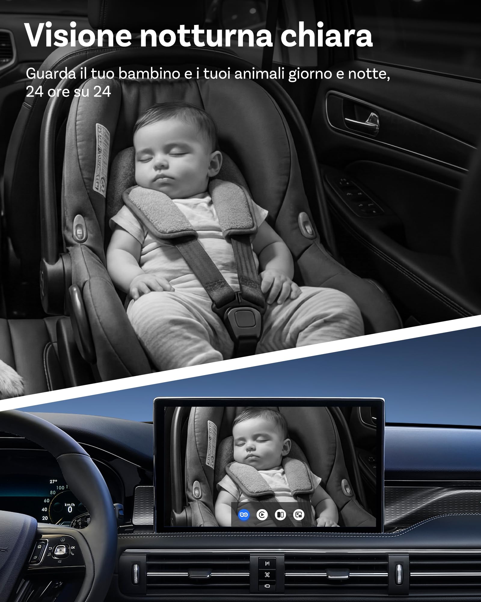 2026 Novità Mondiale Ottocast Cabin Care Car Adapter, Adattatore Carplay Wireless con Bluetooth 5.4, Wi-Fi 2.4G+5G, Plug & Play, 1080P Full HD, Compatibile con Auto dal 2016 con CarPlay Cablato
