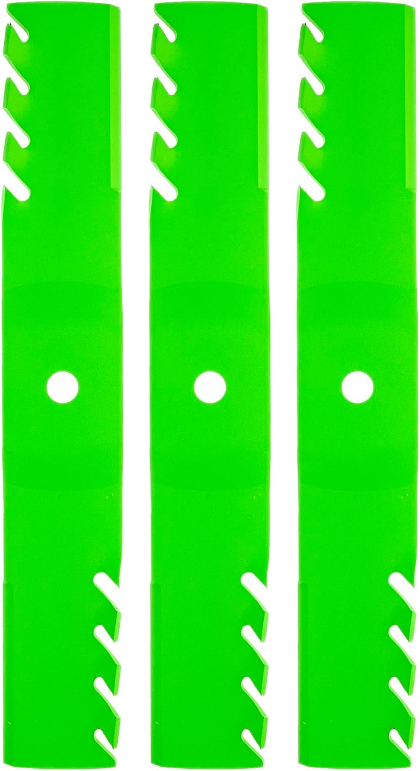 8TEN LawnRAZOR Blade for Cub Cadet Troy Bilt Tank M54 Pro X 654 Mustang XP 54 01005380-X (Toothed Mulching) 3 Pack
