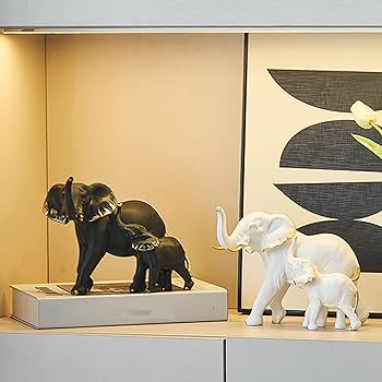 XINXUAN Elephant Statue Home Decor, Elephant Brings Good Luck