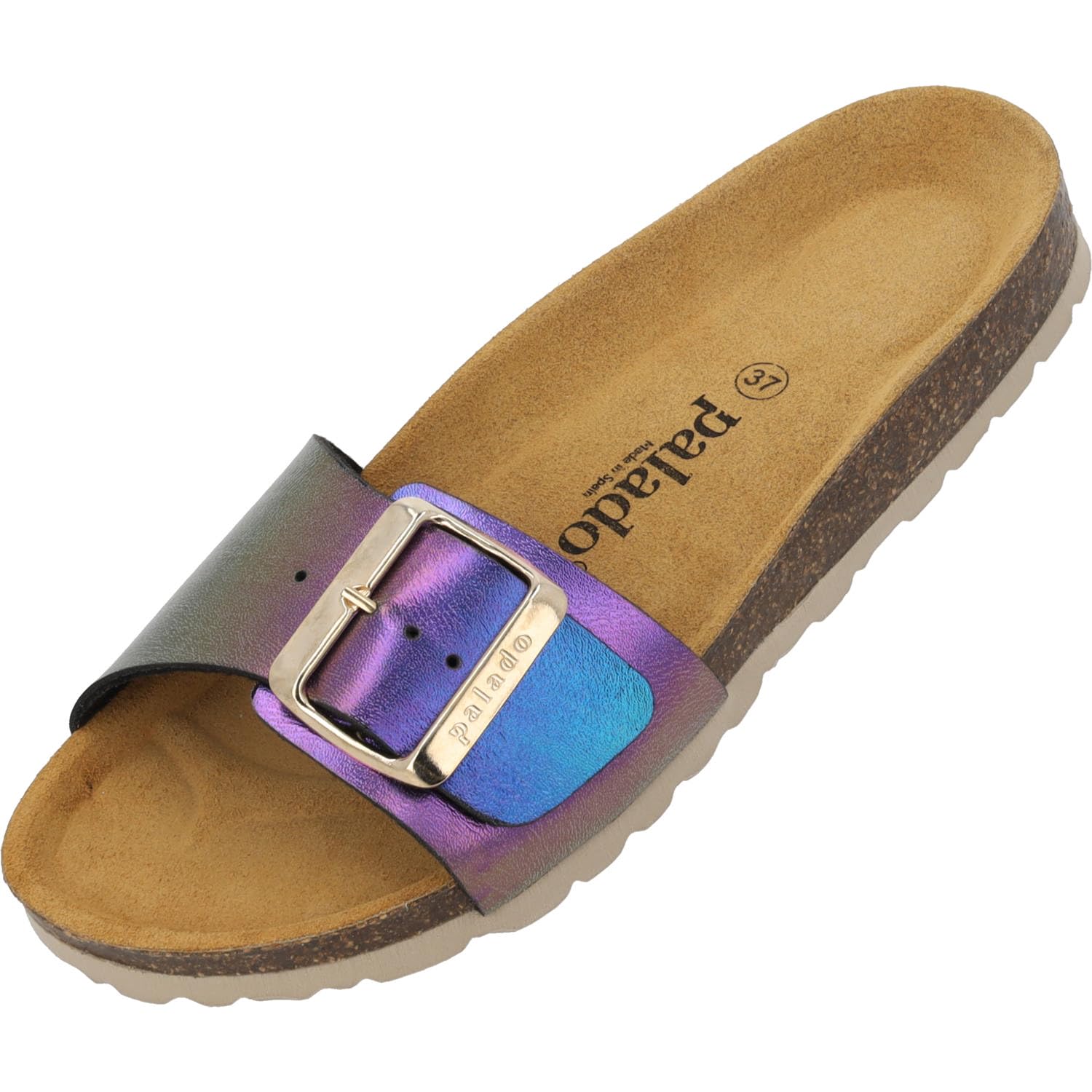 Palado Pantoletten Damen Malta EGS Keops - elegante Sandalen Made in Spain - bequeme Hausschuhe mit dämpfendem Kork-Fußbett - modische Sommerschuhe