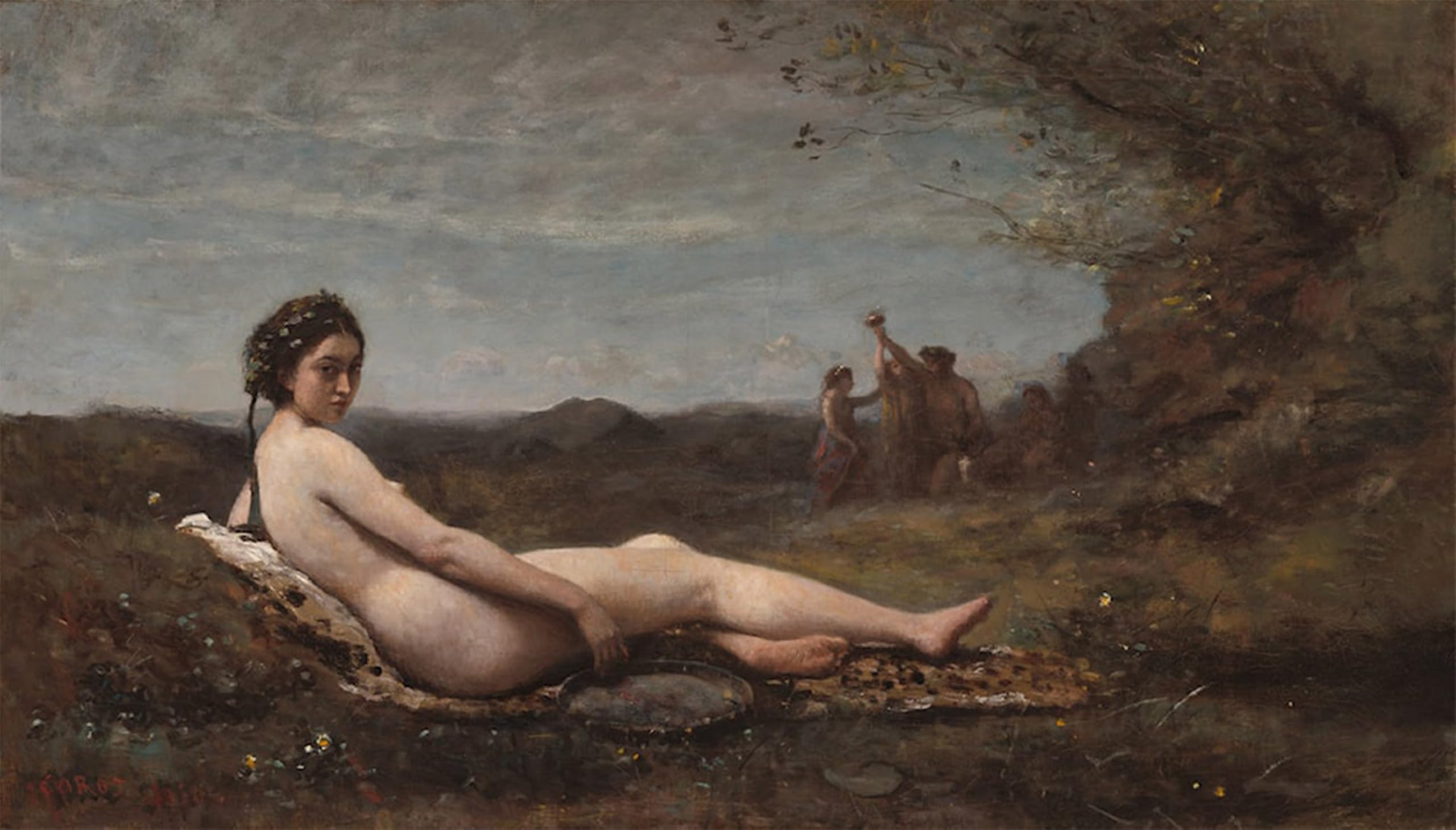 POSTERIIk Vintage Print Pop Art Landscape Artwork il Riposo Jean-baptiste-camille Corot Art Prints for Office Home Decor 60x90cm