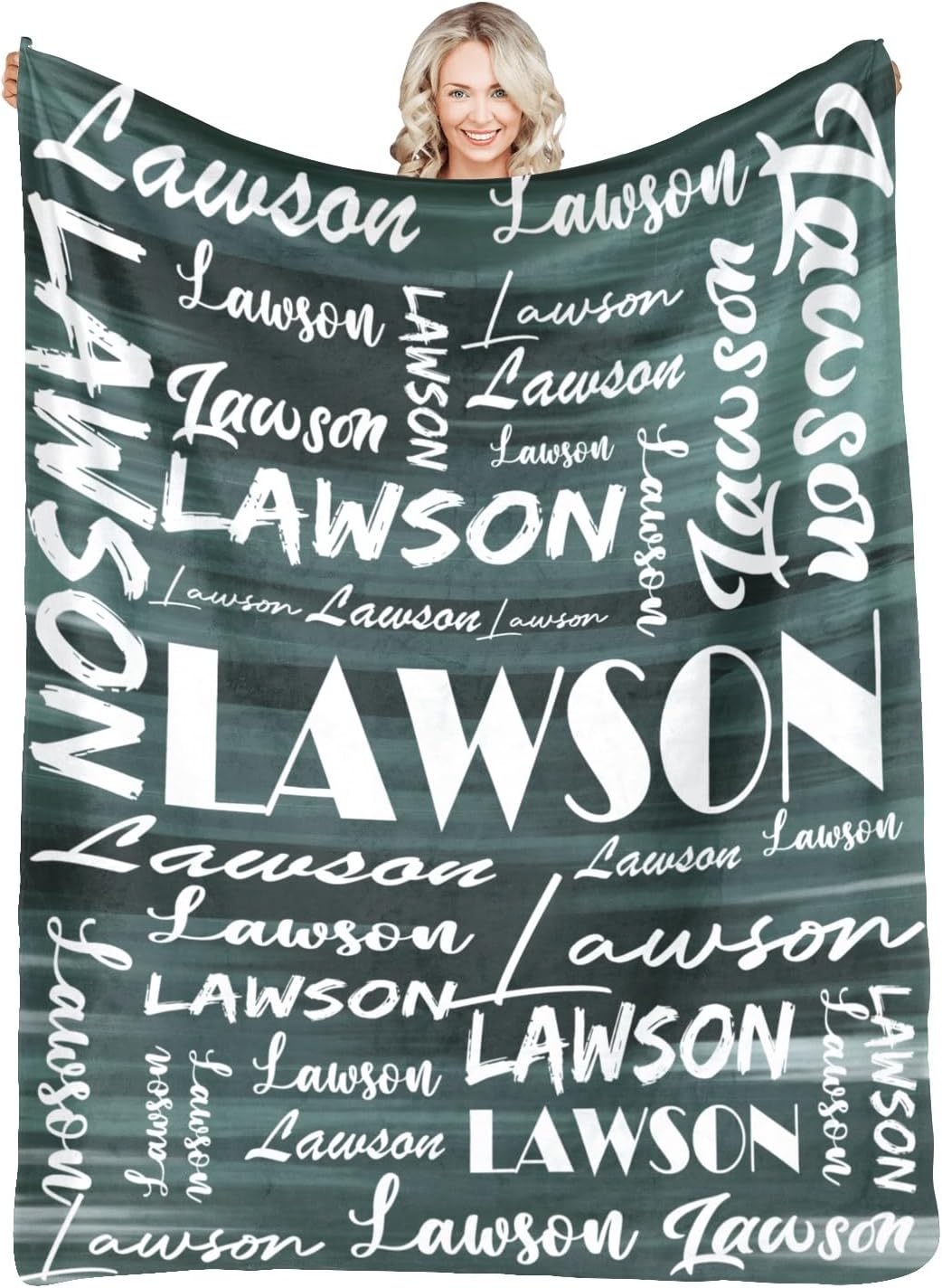 Personalized Name Blanket for Kids Adults Custom Blanket