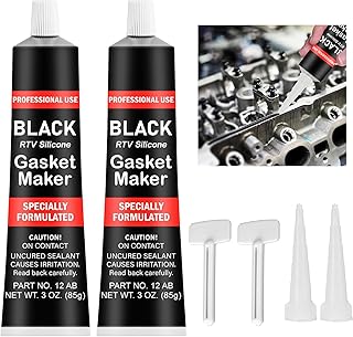 Auspuff Dichtmasse 2 Stück Hochtemperatur Silikon Dichtmasse Motor Motordichtmasse Hohe Temperaturbeständigkeit bis+350 ℃ ...