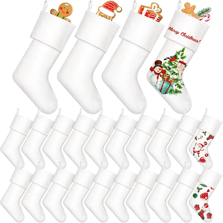 Canvas christmas stockings Clearance