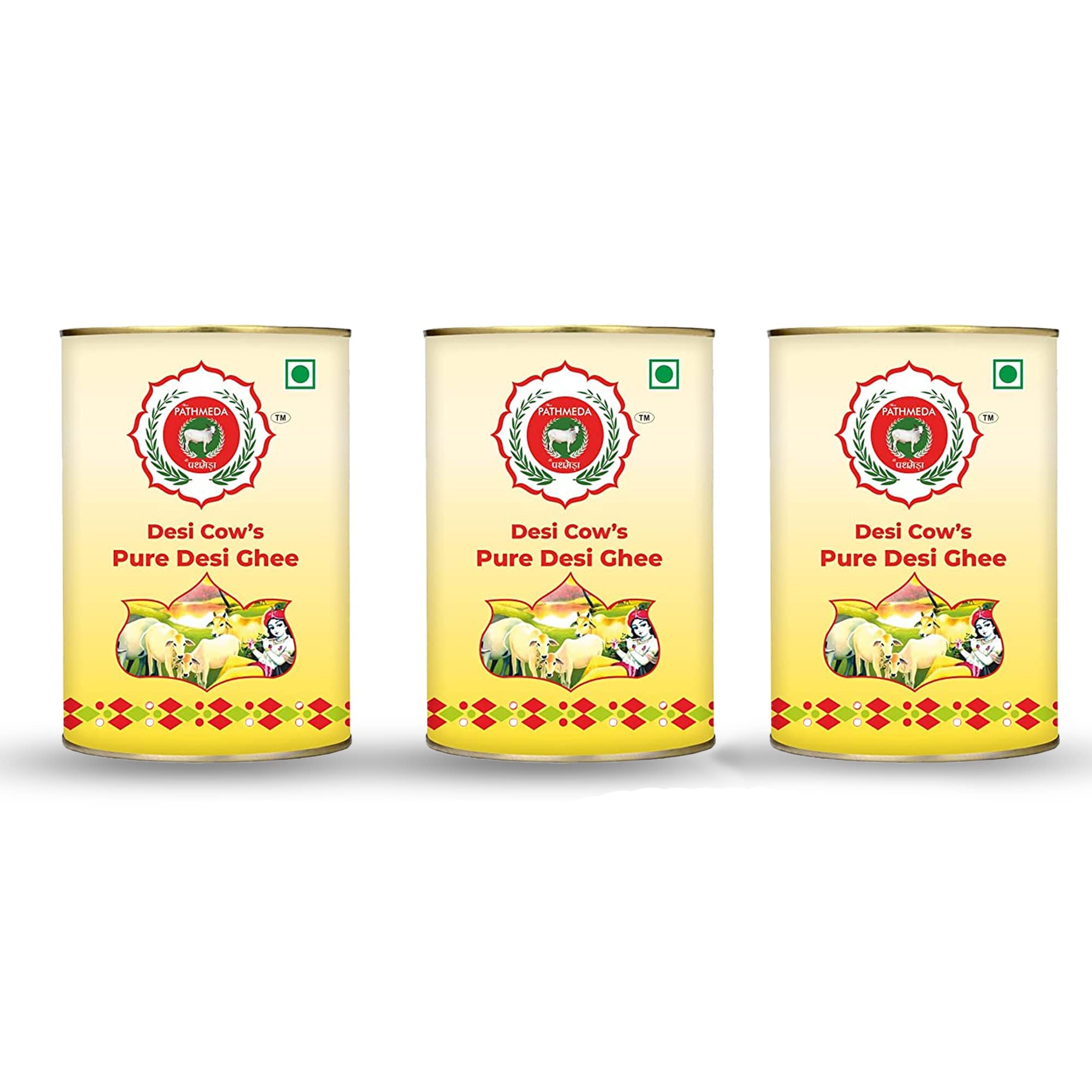 PATHMEDA 100% Natural (1 litre) Cow Ghee | Organic India A2 Desi Cow Ghee for Improved Immunity & Heart Health (PACK OF 3) (B0C4LP88JM) Amazon Price History, Amazon Price Tracker