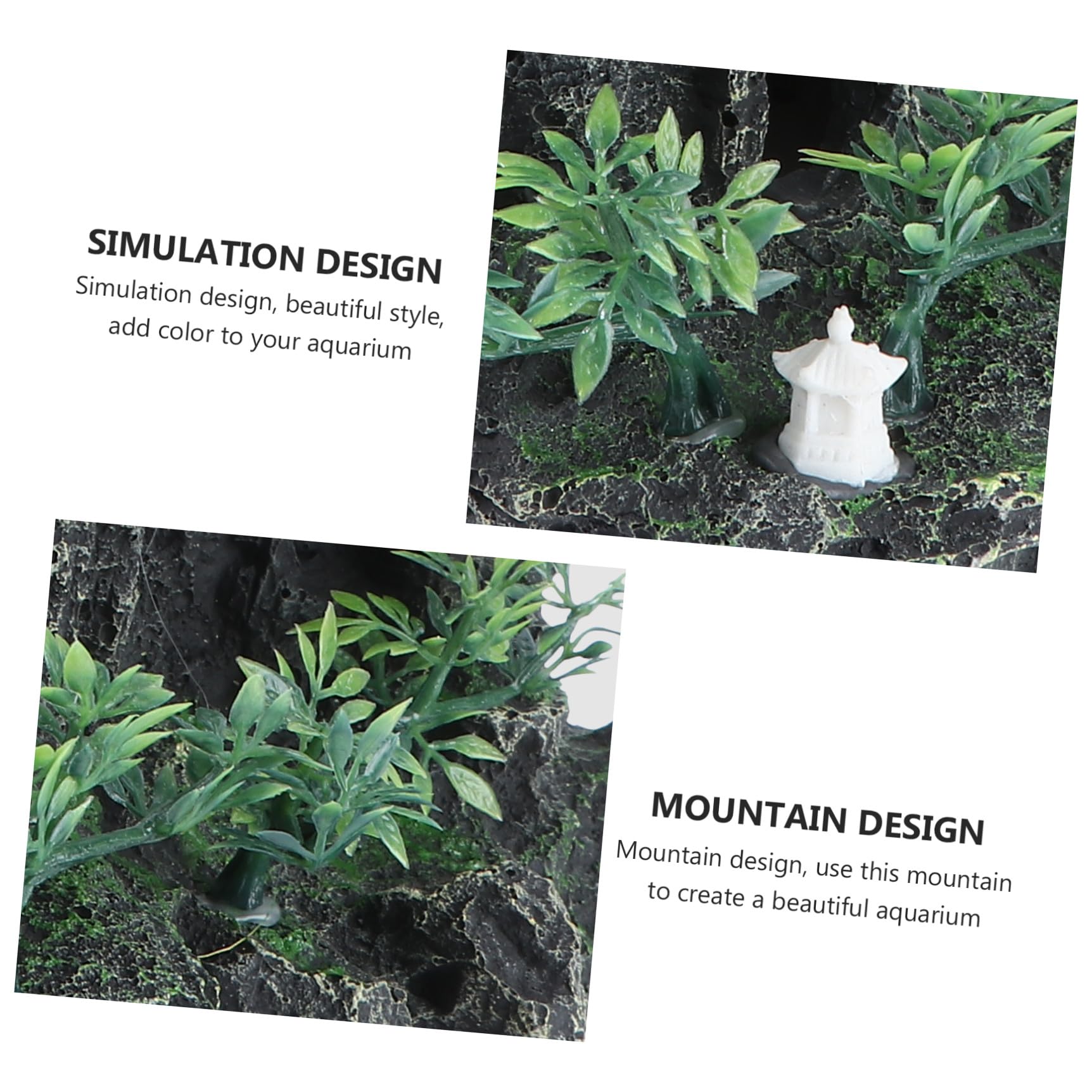 minkissy decoración de plantas rocas artificiales decoraciones de plantas adorno de acuario montaña pecera deriva madera decoraciones de acuario cueva acuario pico decoración manualidades decorar