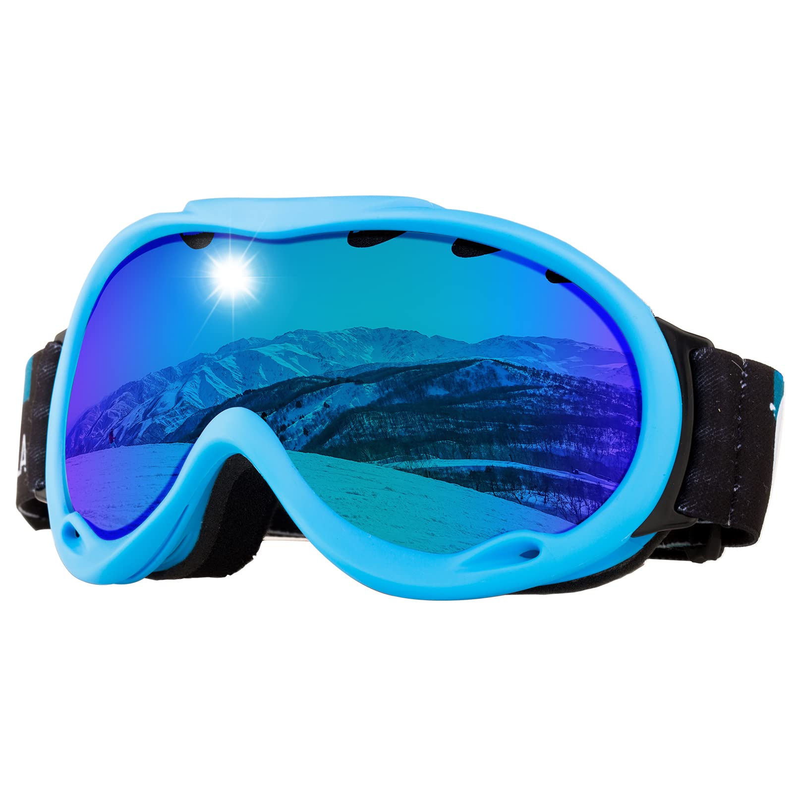 RABIGALA Ski Goggles Snow/Snowboard Goggles for Men Women Adult Youth Snowmobile Skiing Skating - 100% UV Protection Anti-fog