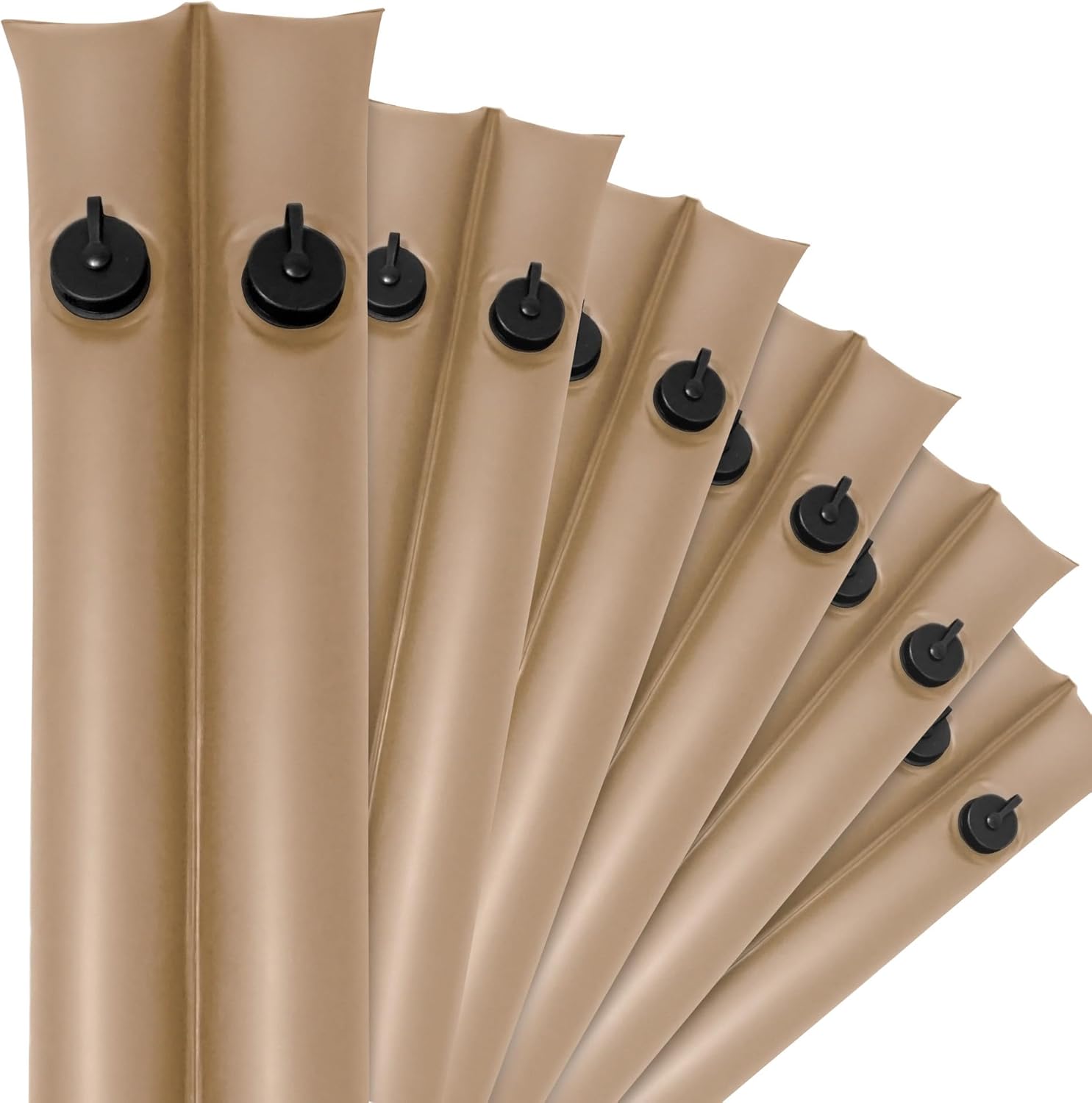 Robelle 10 ft. 6-Pack Extra Heavy Duty Tan Double Chamber Pool Cover Weights, .42 MM Thick Vinyl, Pool Water Bags, Water Tubes